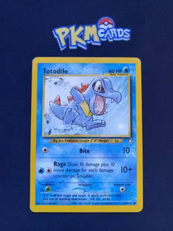 Pokemon TCG Totodile Neo Genesis 80/111 Regular MP. - Image 1