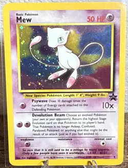 Mew 09/53 Wotc Black Star Promo Holo Rare Pokemon LP - Image 1