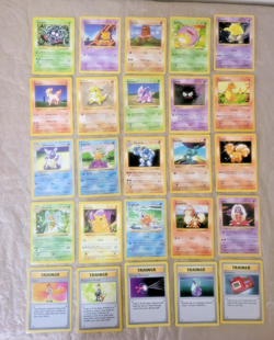 25 Pokemon Bulk Lot ALL SHADOWLESS! 1999 Base Set Beedrill, Lass, Pikachu! (MP) - Image 2