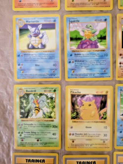 25 Pokemon Bulk Lot ALL SHADOWLESS! 1999 Base Set Beedrill, Lass, Pikachu! (MP) - Image 4