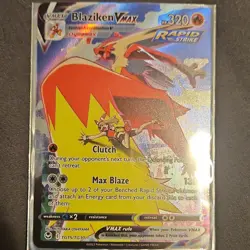 Pokemon TCG Blaziken VMAX Rapid Strike Ultra Rare Holo TG15/TG30 - Image 1