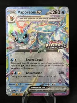 Vaporeon ex - (Prismatic Evolutions Stamp) 023/131 Surprise Box Promo Holo - Image 1
