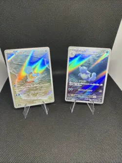 Pokemon TCG Squirtle & Wartortle 170 & 171/165 Art Rares S&V NM Japanese - Image 1