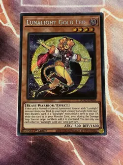 Yugioh! Lunalight Gold Leo Secret Rare DUAD-EN005 Duelist's Advance 1st Ed - Image 1