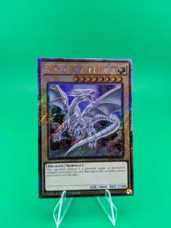 Yu-Gi-Oh! Blue-Eyes White Dragon (8th Art) RA04-EN108 Platinum Secret Rare - Image 1