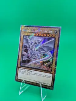 Yu-Gi-Oh! Blue-Eyes White Dragon (8th Art) RA04-EN108 Platinum Secret Rare - Image 3