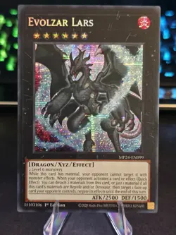 Evolzar Lars Prismatic Secret Rare 1st Edition Yu-Gi-Oh MP24-EN099 - Image 1