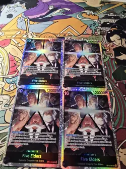 4x Five Elders OP13-082 Playset - One Piece TCG - ENGLISH NM - Image 1