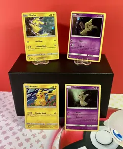 Pikachu & Mimikyu Sun&Moon Promo 4 Card LOT LP to NM SM29 SM98 SM99 SM206 READ - Image 1