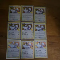 Pokemon TCG Lugia Celebrations Holo Rare Card 022/025 Lot of 9 NM-M - Image 1