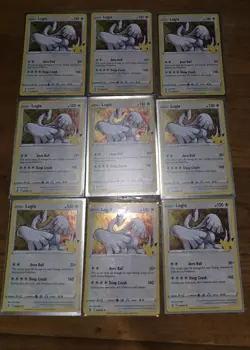 Pokemon TCG Lugia Celebrations Holo Rare Card 022/025 Lot of 9 NM-M - Image 3
