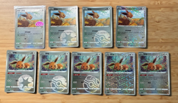 Chinese Exclusive Horizons Gem Box Vol. 2 Eevee Lot 9 Cards Pokemon Stamp master - Image 1