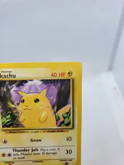 Pikachu 58/102 Base Set Vintage Pokemon Card 1999 WOTC Yellow Cheeks - Image 3
