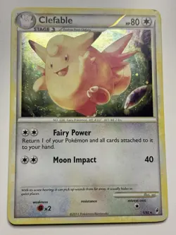 Pokemon Call Of Legends Clefable 1/95 Holo Rare Card MP - Image 1