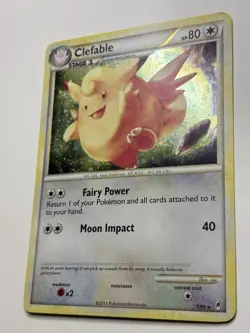 Pokemon Call Of Legends Clefable 1/95 Holo Rare Card MP - Image 3