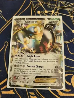 Registeel EX 81/124 Dragons Exalted Holo Card NM Condition - Image 1