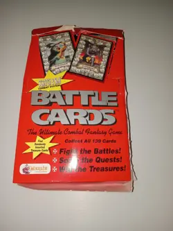 1993 Merlin Battle Cards Fantasy Combat Card game sealed box 36 packs - Image 1