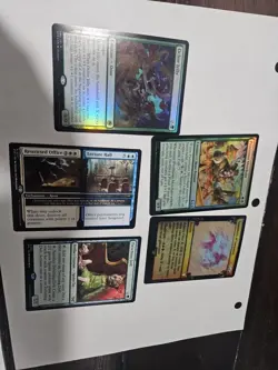 Lot Of 5 Error Magic The Gathering Cards Crimped Misprints Collecteable - Image 1