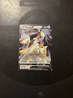 Near Mint x 1 Arceus V - 122/172 - Ultra Rare - GAMESTOP EXCLUSIVE METAL CARD - Image 1