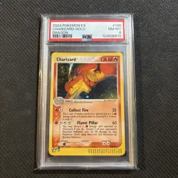 Charizard 100/97 EX Dragon Holo Secret Rare 2003 Pokemon TCG Card PSA 8 Swirl - Image 1