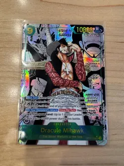 MIHAWK OP14-119 SEC Manga Alt Art The Azure Sea's Seven ONE PIECE Card ENGLISH - Image 1