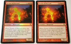 MTG Tyrant Of Discord Regular & Foil Avacyn Restored Magic The Gathering x2 LP - Image 1