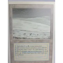 MTG Tundra - Revised Edition Dual Land - LP - Magic the Gathering - Image 1