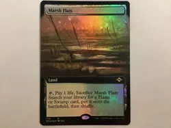 MTG Modern Horizons 2 #476 Marsh Flats Extended Art Foil NM - Image 1