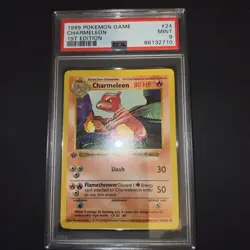 Pokemon Charmeleon Base Set Shadowless 1st Edition PSA 9 - Image 1