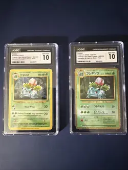 Ivysaur 2023 Venusaur & Lugia Ex Deck English and Japanese CGC10 002/032 Pokemon - Image 1