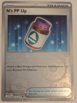 2X Reverse Holo N's PP Up 153/159 Uncommon SV09: Journey Together Pokemon set - Image 2