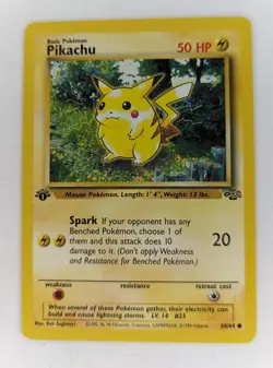 Pokemon TCG Pikachu Jungle 60/64 1st Edition Common 1999 WOTC x1 - Image 1