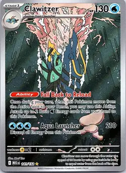 Pokemon tcg ME01: Mega Evolution #141/132 Clawitzer - Image 1