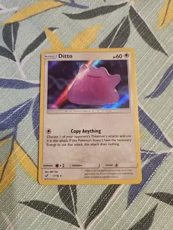 2019 Pokemon Ditto 17/18 Detective Pikachu Holo NM - Image 1