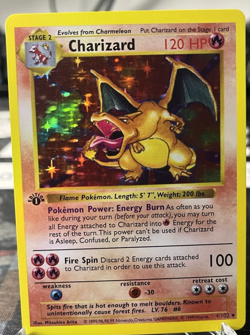 1st Edition Shadowless Charizard 4/102 Base Set Holo Pokemon /PRXY Fan Version - Image 3