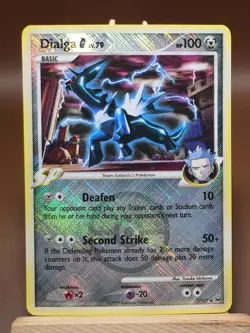 HP Pokemon Dialga G 7/127 Platinum Reverse Holo Crosshatch League Promo - Image 1