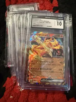 Charizard Ex 2023 Japanese 151 - 006/165 Holo CGC Gem Mint 10 - Image 1
