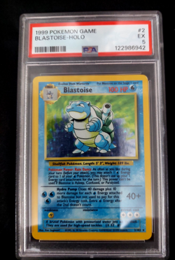 1999 Pokemon Base Set Unlimited #2 Blastoise Holo PSA 5 - Image 1