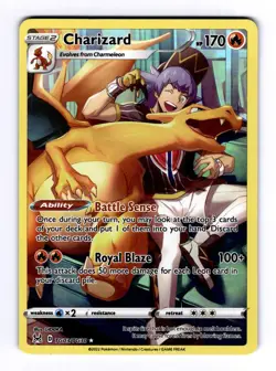 Charizard Lost Origin #TG03 (2022) Trainer Gall Holo NM Pokemon - Image 1