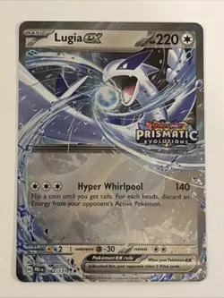 Lugia ex 082/131 (Prismatic Evolutions Stamped) Holo Pokemon TCG NM - Image 1
