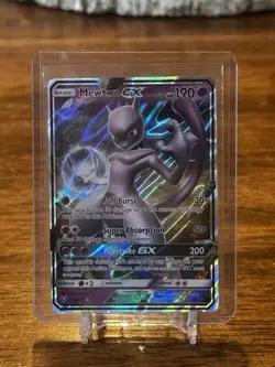 Pokemon Mewtwo GX Full Art Ultra Rare Holo 39/73 Shining Legends TCG - Image 1