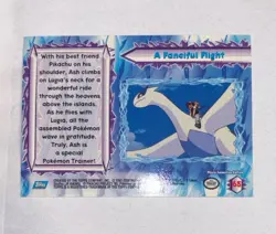 Pokemon The Movie 2000 Topps Holofoil A Fanciful Flight Blue Logo - Image 2