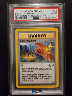 Pokemon - Lucky Stadium N.Y. Center Black Star Promo PSA 9 - Image 1