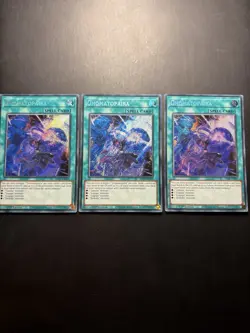 Yugioh! Playset - 3x Onomatopaira Secret Rare - RA04-EN089 1st Edition - ENG - Image 1