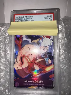 MONKEY D. LUFFY 041 PSA 10 Gear 5 Promo One Piece Graded English Emotion Foil - Image 1