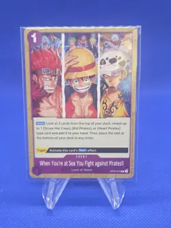 One Piece Pirates League When You’re At Sea You Fight Against Pirates OP05-76 NM - Image 1