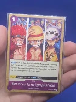 One Piece Pirates League When You’re At Sea You Fight Against Pirates OP05-76 NM - Image 2