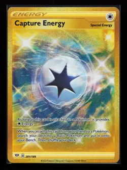 Capture Energy 201/189 Secret Rare SWSH03: Darkness Ablaze Pokemon Card - Image 1