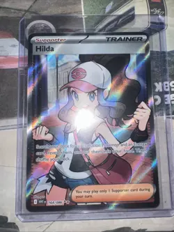 Hilda 164/086 Full Art Ultra Rare White Flare Holo Pokemon TCG Card NM Condition - Image 1