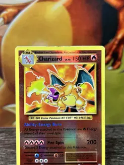 Pokemon Charizard 11/108 Evolutions Reverse Holo Rare 150 HP TCG Card English - Image 3